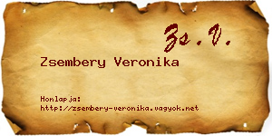Zsembery Veronika névjegykártya
